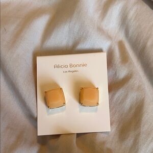 Alicia Bonnie coral earrings